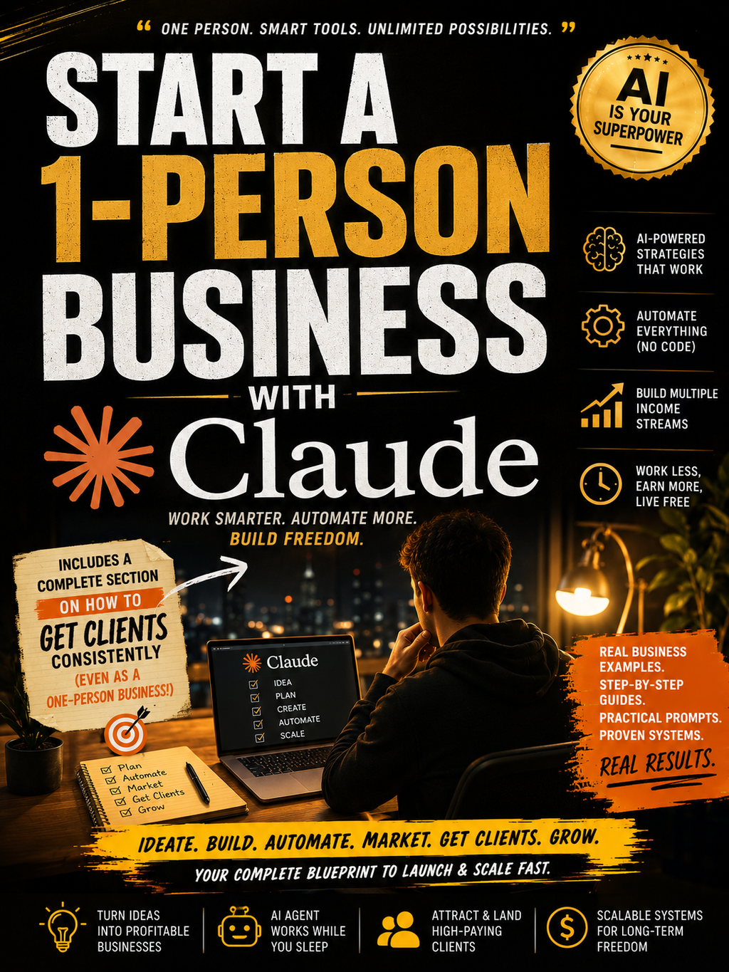Build a 1-Person Business Using Claude: The AI Solopreneur's Guide